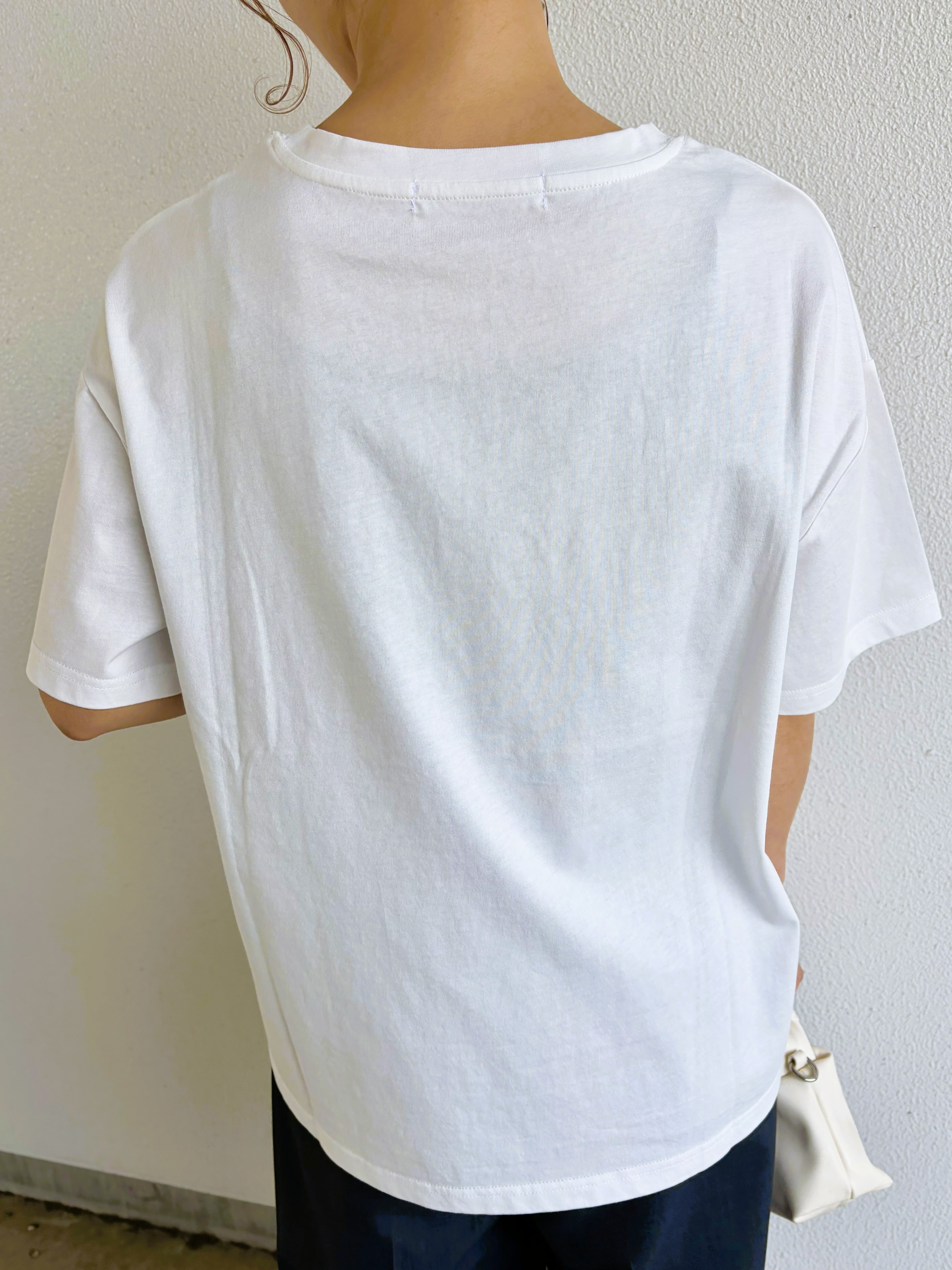 N°9286!】21s度詰め天竺フォトプリントスリットTシャツ（9207-63029
