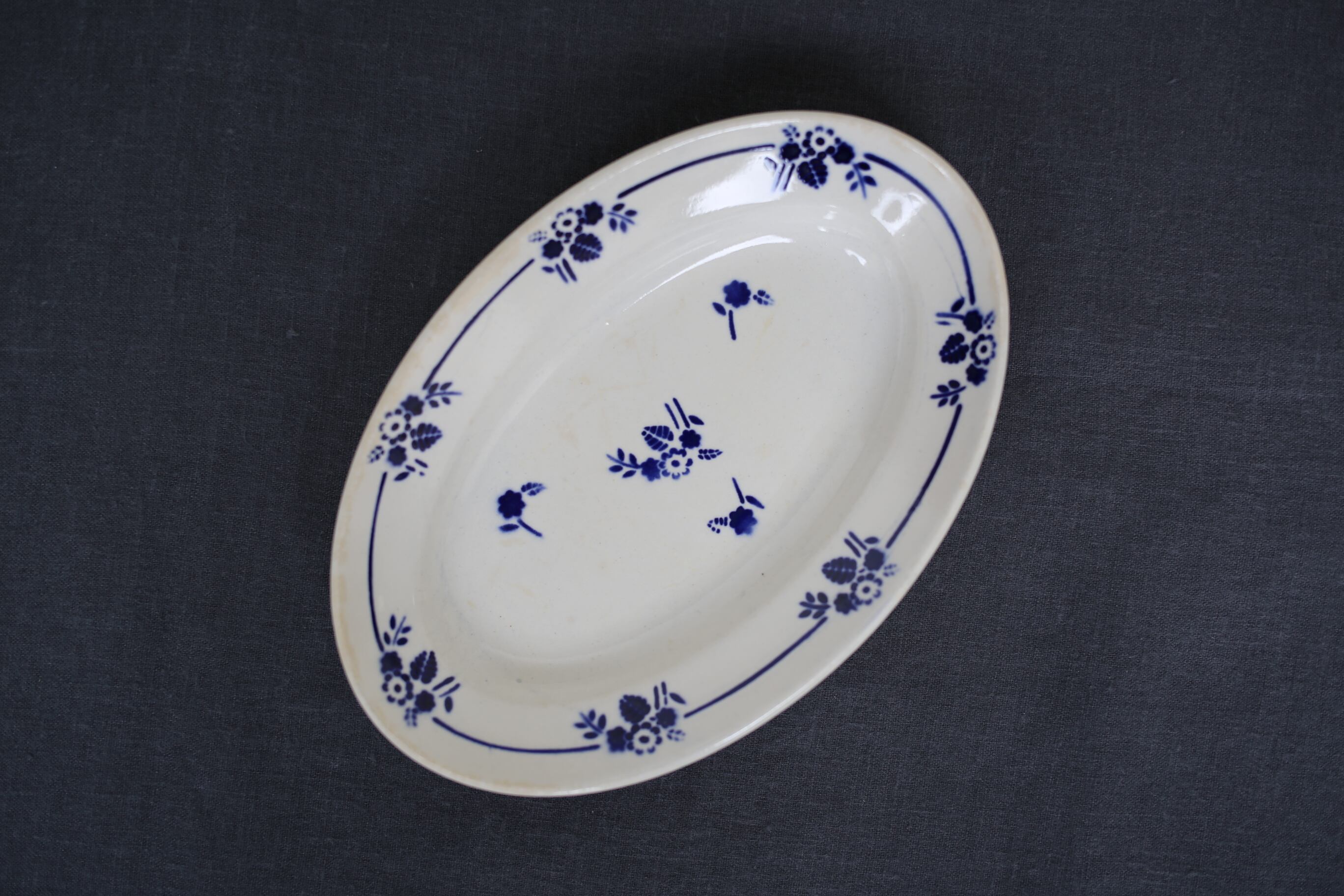 フランス アンティーク ヴィンテージ ST.AMAND サンタマン オーバル皿 『2018』(b)