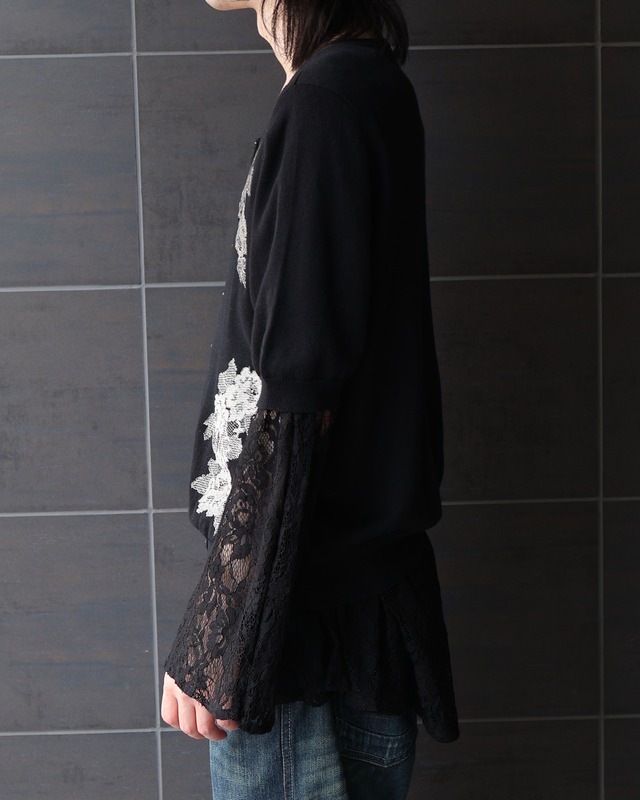 Crew neck short sleeve knit