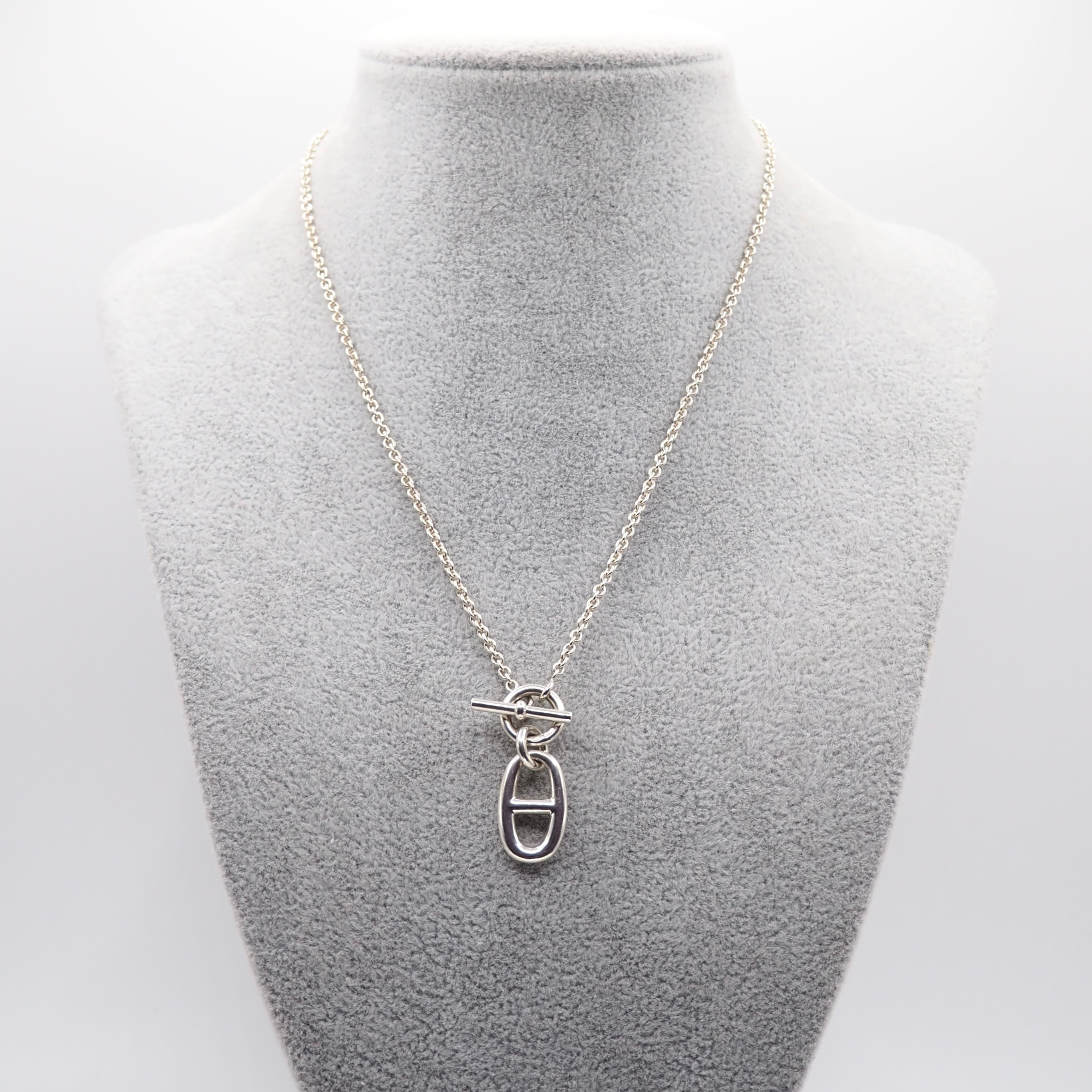 HERMES シェーヌダンクルアミュレット ネックレス シルバー925