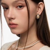 Rich oval pierce 【P009】
