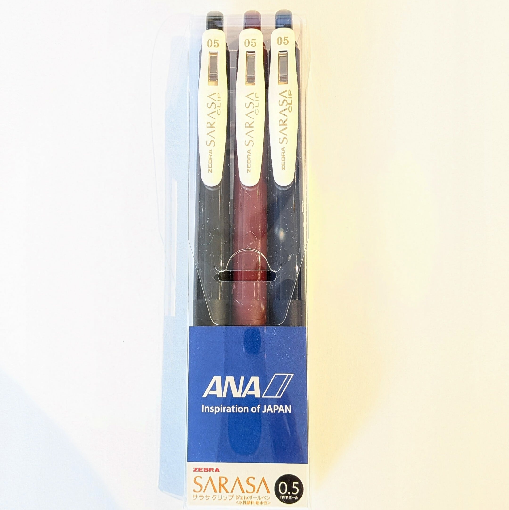 ANA☆SARASAボールペン✈3本セット | キリシマ飛行機｜航空雑貨専門店