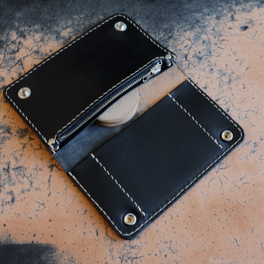 在庫品】ミドルトラッカーウォレット 参 GUIDI CULATTA CAVALLO 弐層式
