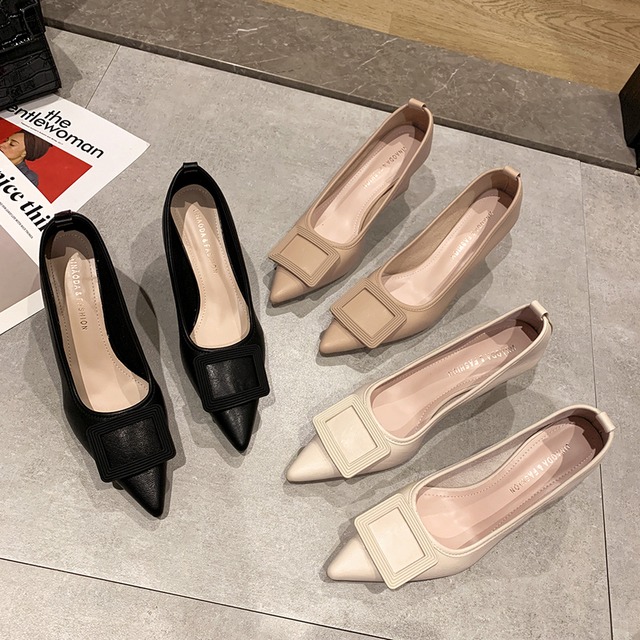 サマーホワイトヒールスプリングオータムレッドブラックシングル 靴 シューズ ハイヒール 春物 夏物 秋物 フェイクシューズ83489080867