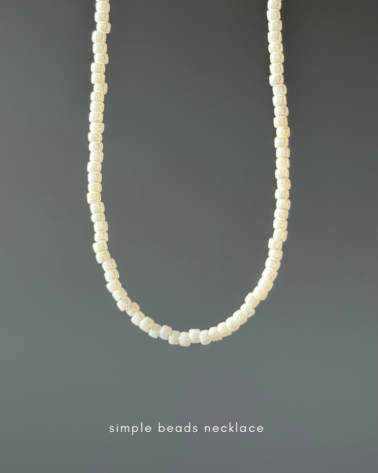 simple beads necklace