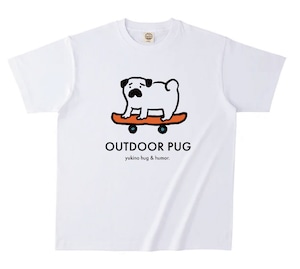【受注生産】オーガニックコットンTシャツ「OUTDOOR PUG」