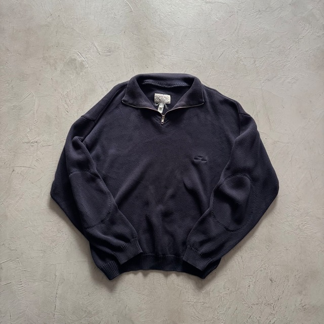 -ARMANI JEANS- 90's Half Zip Knit Pullover