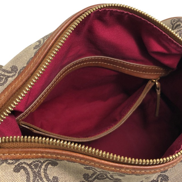 CELINE セリーヌ トリオンフ ハンドバッグ ベージュ キャンバス ミニボストン vintage ヴィンテージ オールド btsixw