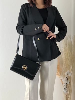 CELINE セリーヌ ホースキャリッジ レザー ハンドバッグ 2WAY ショルダーバッグ ブラック vintage ヴィンテージ オールド fditxc