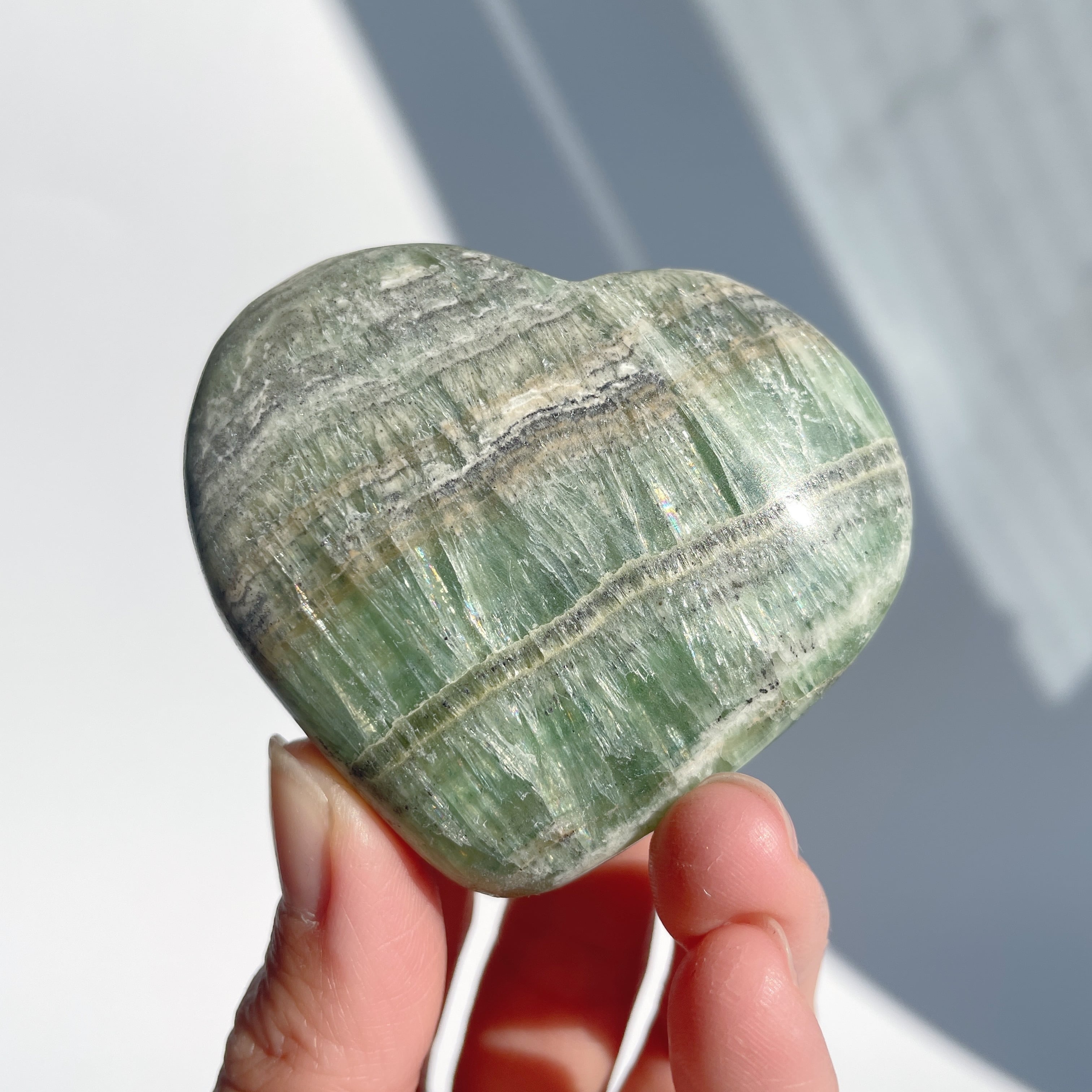 キウイカルサイト ハート03◇Kiwi Calcite◇パワーストーン・天然石