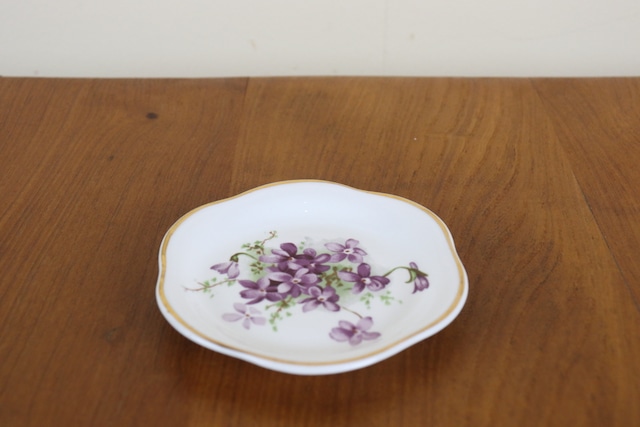 ハマースレイ　ヴィクトリアンバイオレット　プレート　ピンディッシュ　小皿　トレイ　スミレ　VICTORIAN　VIOLETS　ヴィンテージ　イギリス　Hammersley　に1262-13