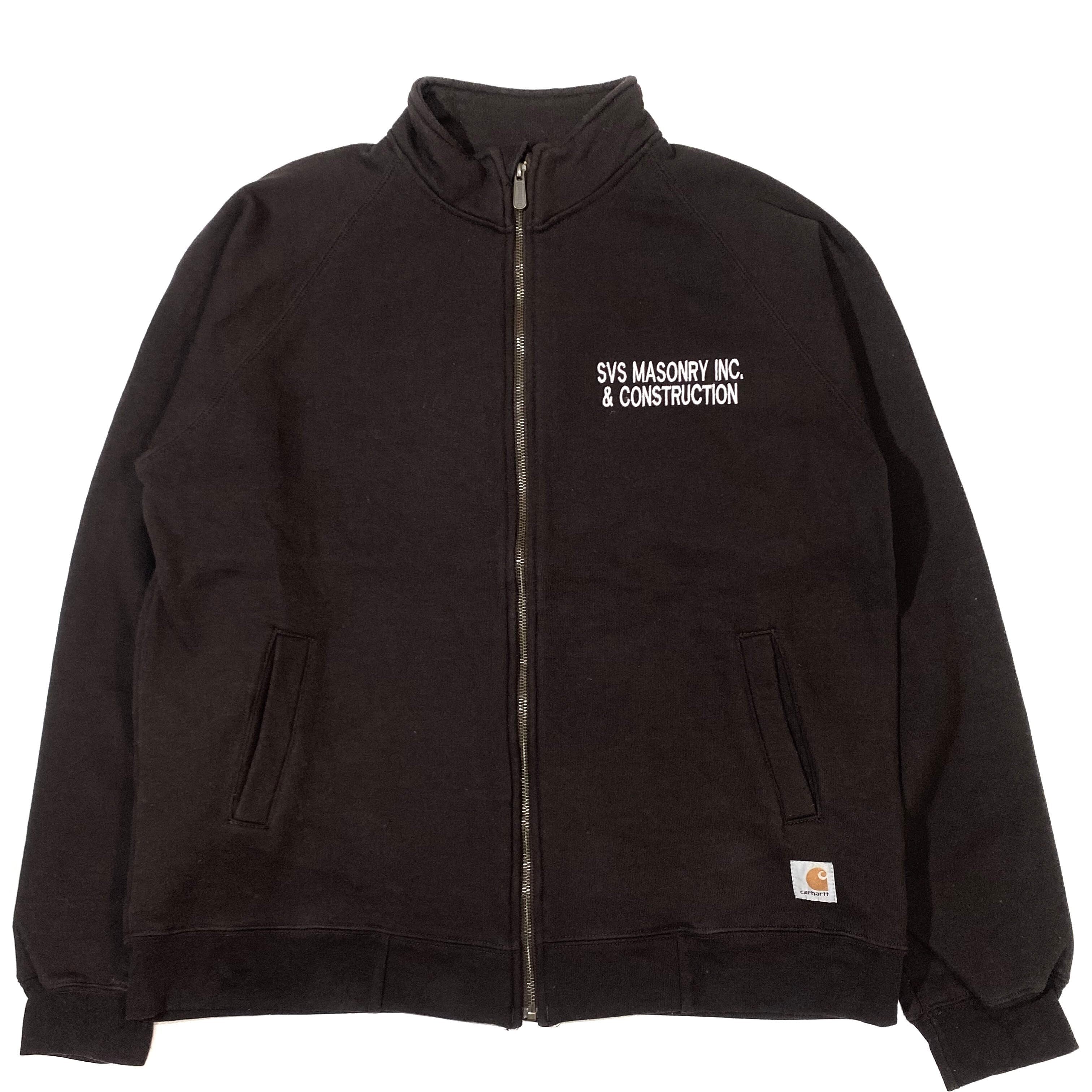 訳あり！Carhartt カーハート 企業ロゴ 刺繍フルジップ スウェット 