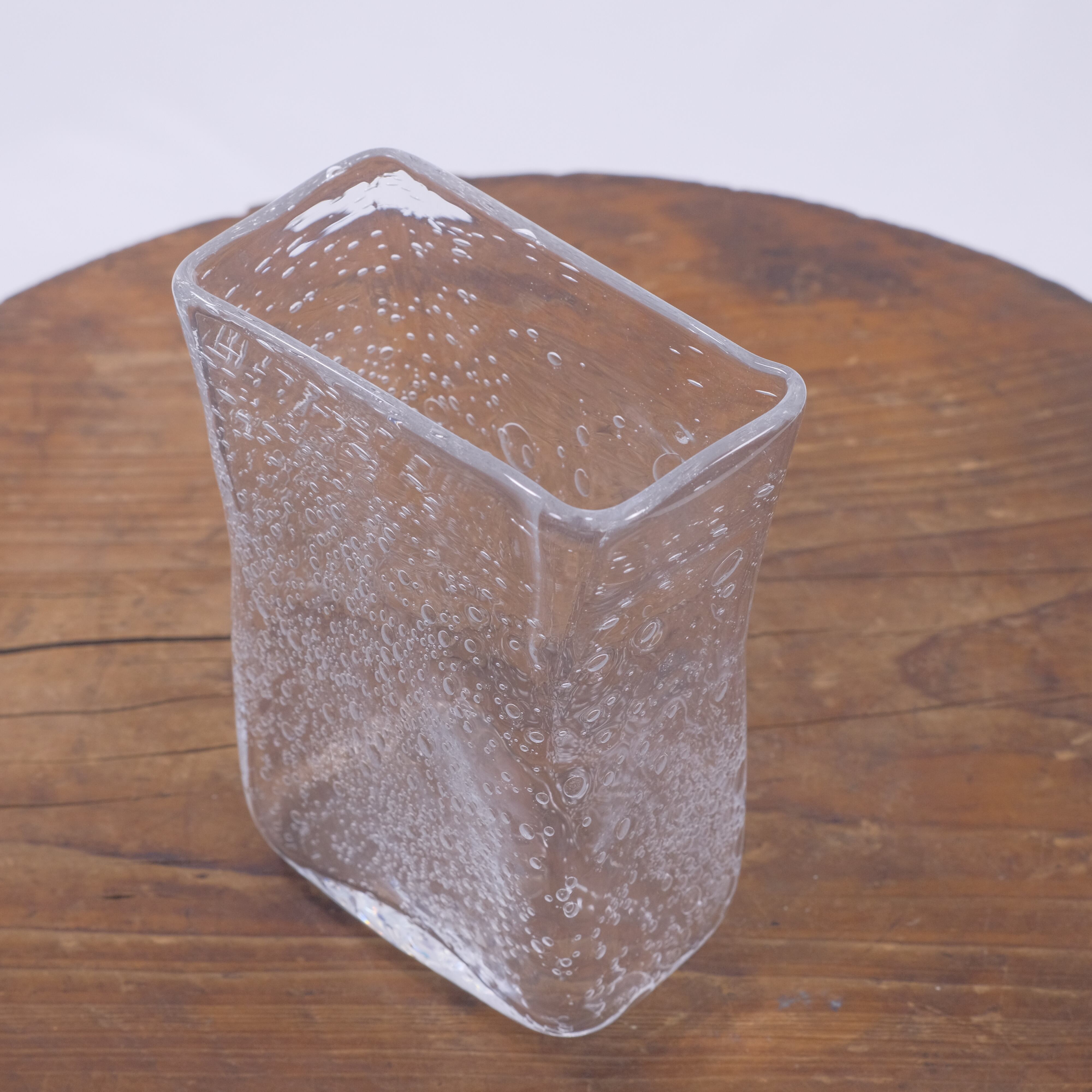 そら そら豆ガラス商店 泡のスクエア花器 たて 再入荷2024010804 | Co