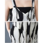 絞り染風 ワイドパンツ サロペット  30109