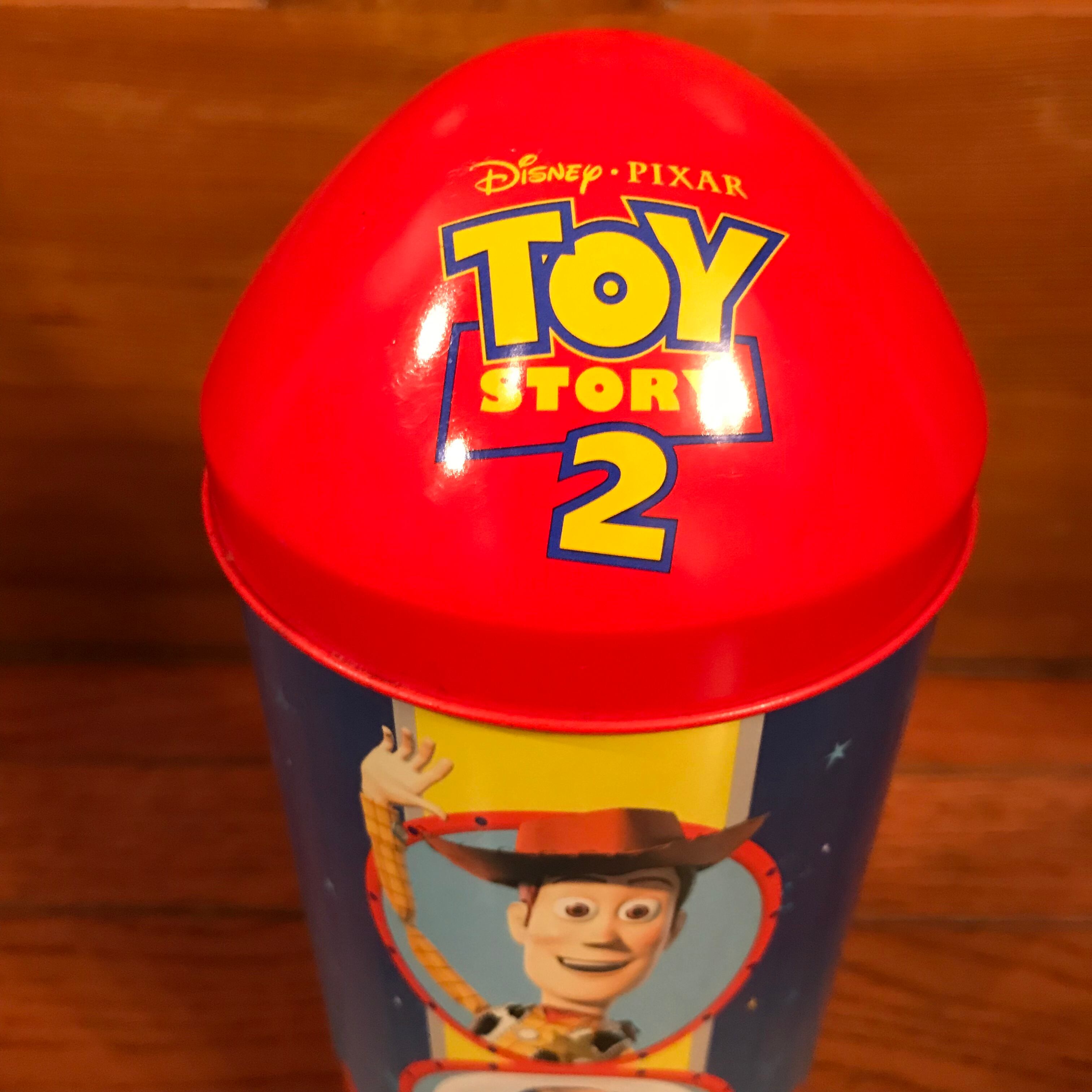 トイストーリー2 ヴィンテージのティン缶 Toy Story 2 レトロな