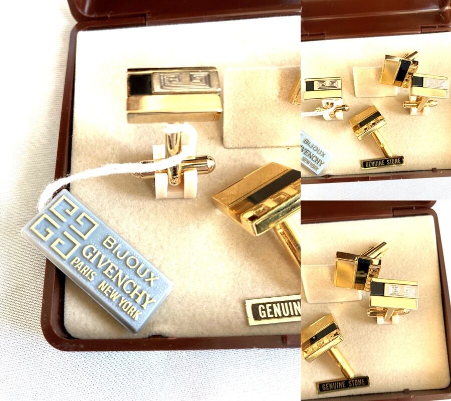 GIVENCHY ジバンシー ヴィンテージ GPゴールド カフリンクス カフス