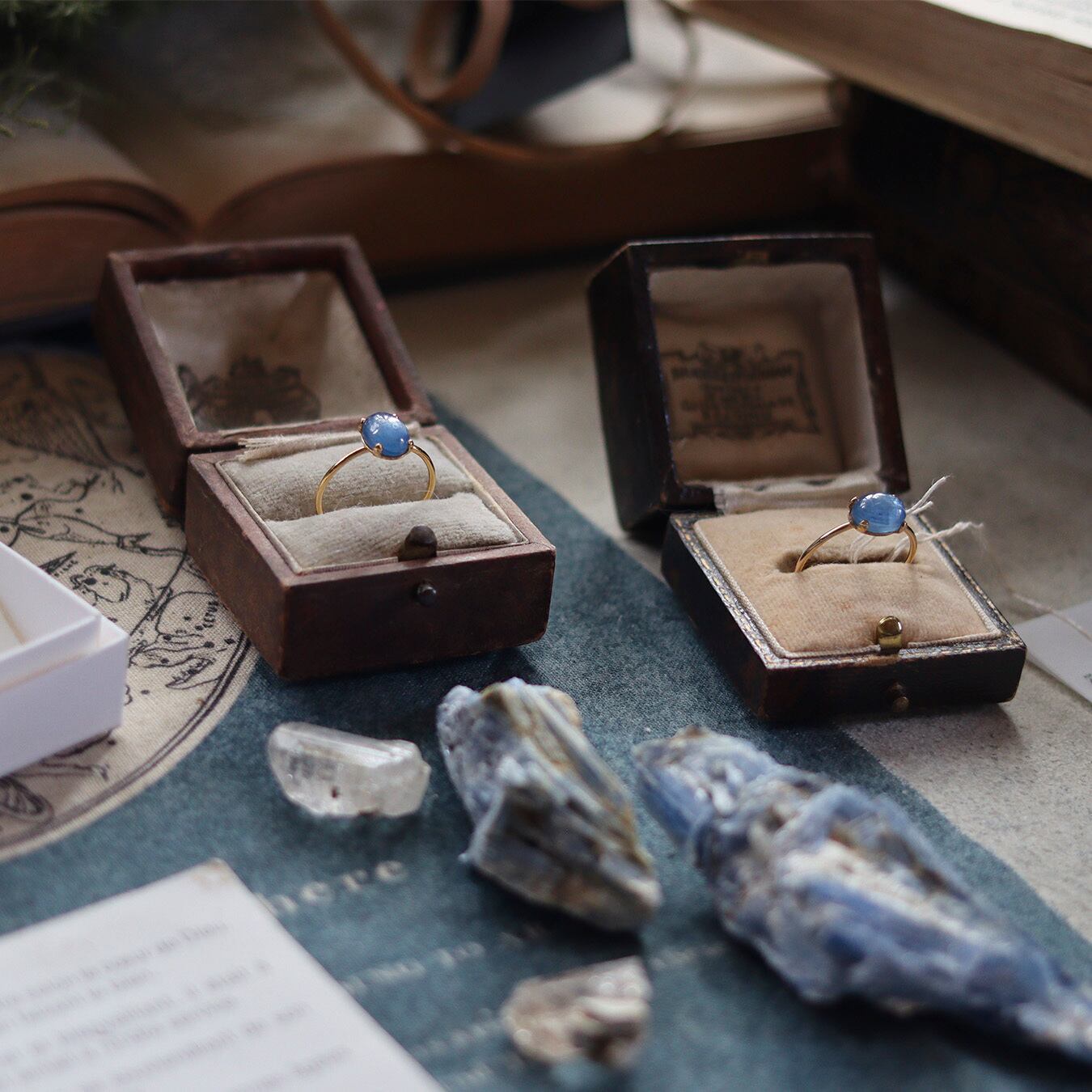 カイヤナイト・Cadre Rings 14KGF