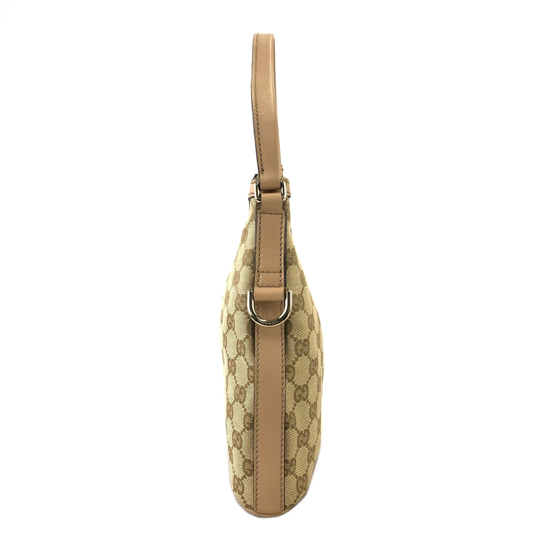 グッチ ボディバッグ GG柄 ジャガード キャンバス レザー ベージュ GUCCI グッチ GG柄 GGロゴ キャンバス レザー ホーボーバッグ