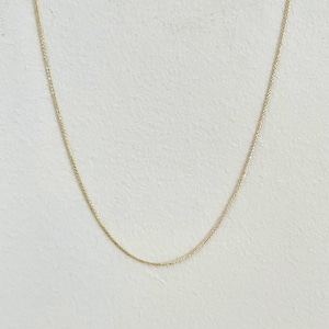 【14K-3-37】20inch 14K real gold chain necklace