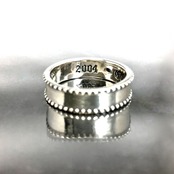 STUD RING [S] with SMOKY QUARTZ / スタッドリングS・ スモーキークォーツ