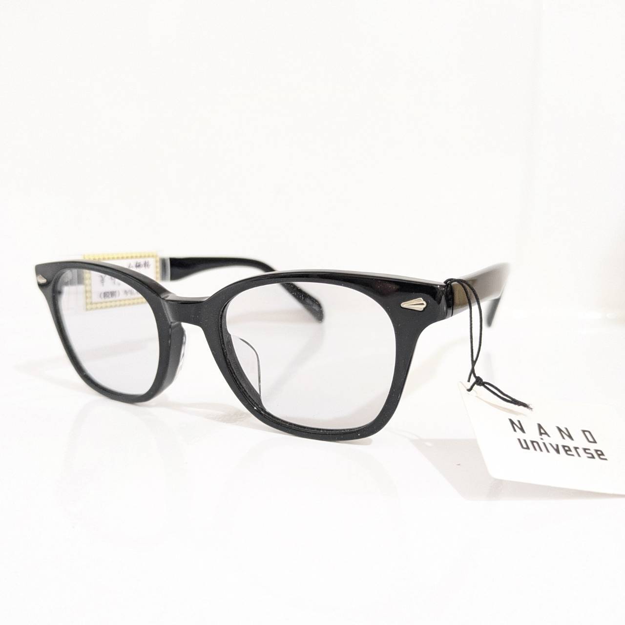 【NANO universe】ウエリントンセルフレーム サングラス ブラック