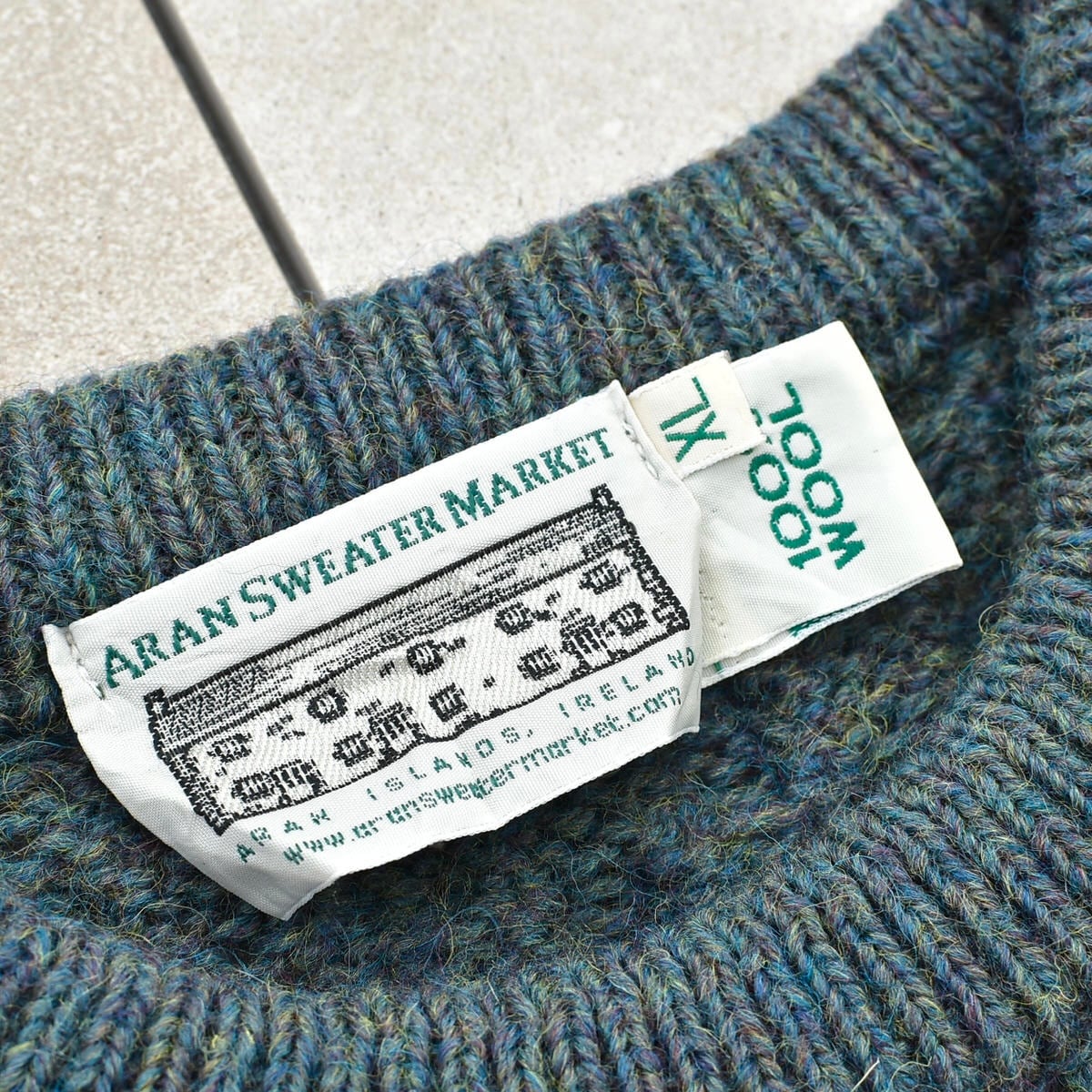 Rare color ARAN SWEATER MARKET fisherman | 古着屋 grin days memory