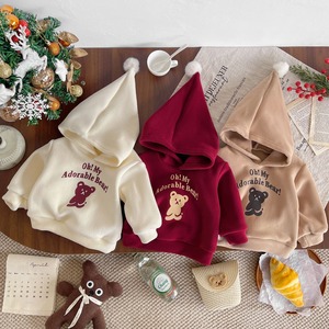 【冬作】クリスマスフリースフード付きトップス