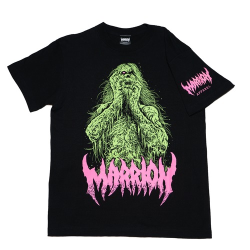 M・L【Cotton100％】Brutal Zombie T-shirts (Green×Pink)-マリアパ