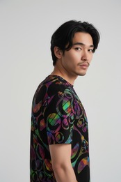 All-over print men's crew neck T-shirt