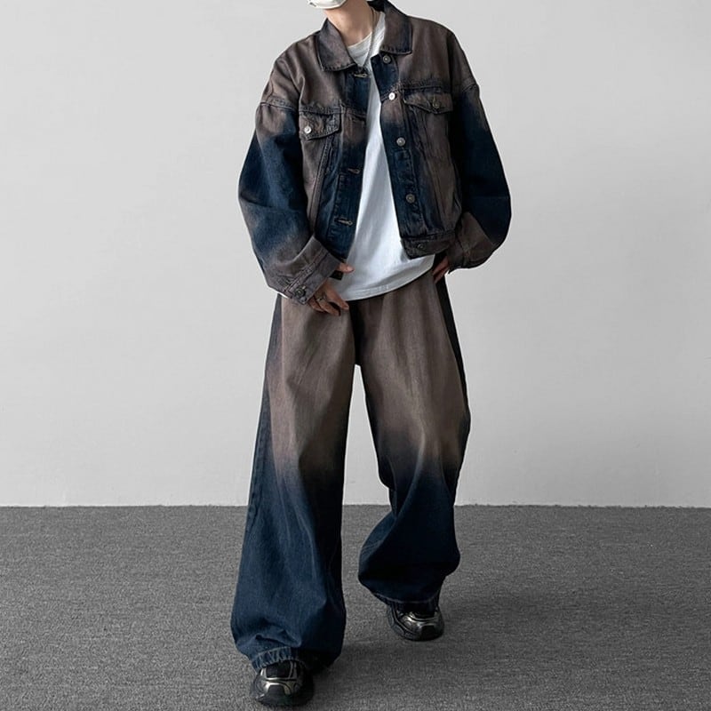 グラデーションデニム セットアップ 00080