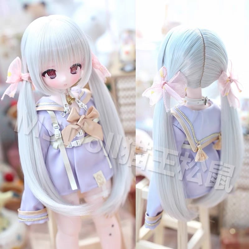 セットウィッグ BJD 1/3 1/4 MDD KUMAKO かつら 耐熱 ヘッド パーツ