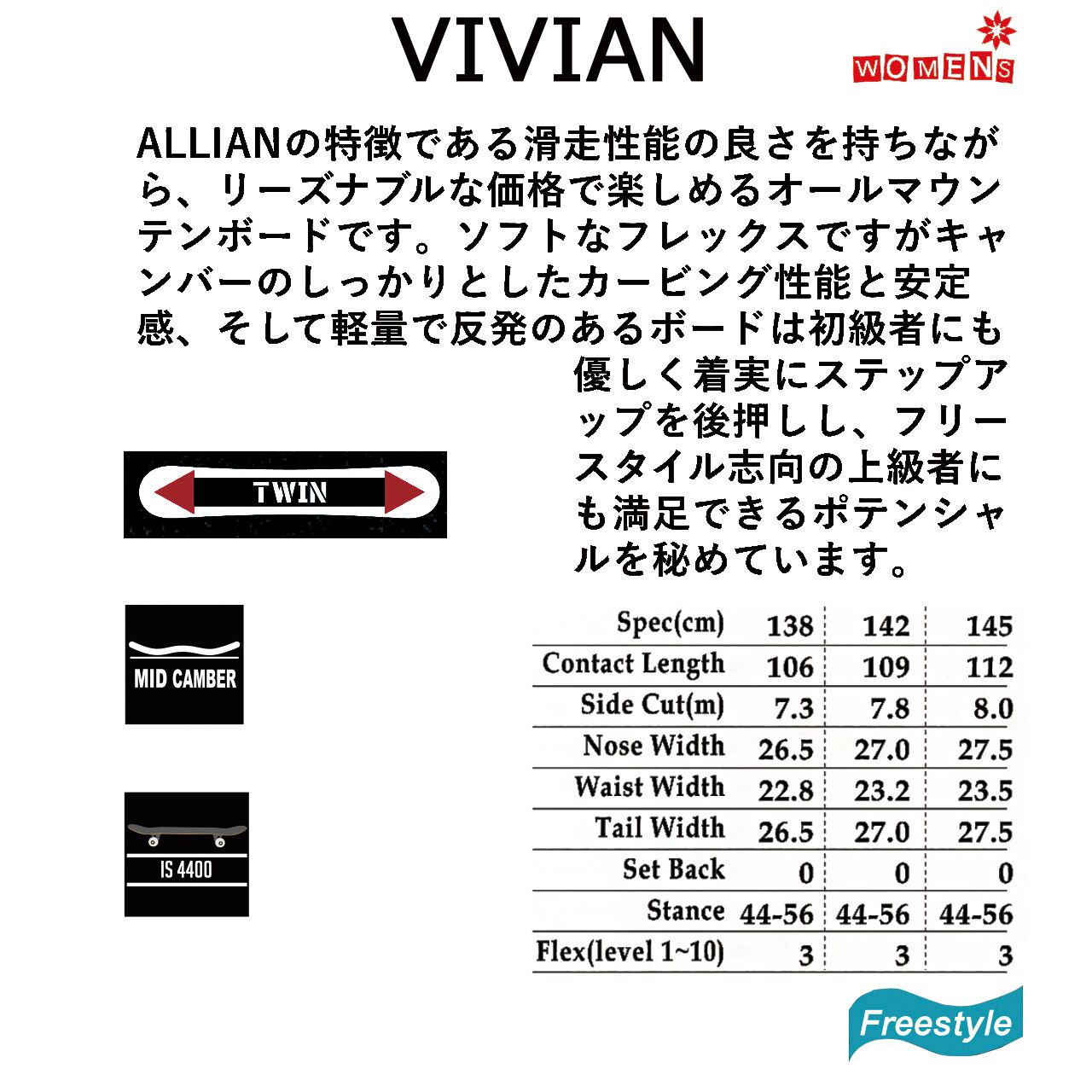【値下げしました】ALAIAN VIVIAN レディース板