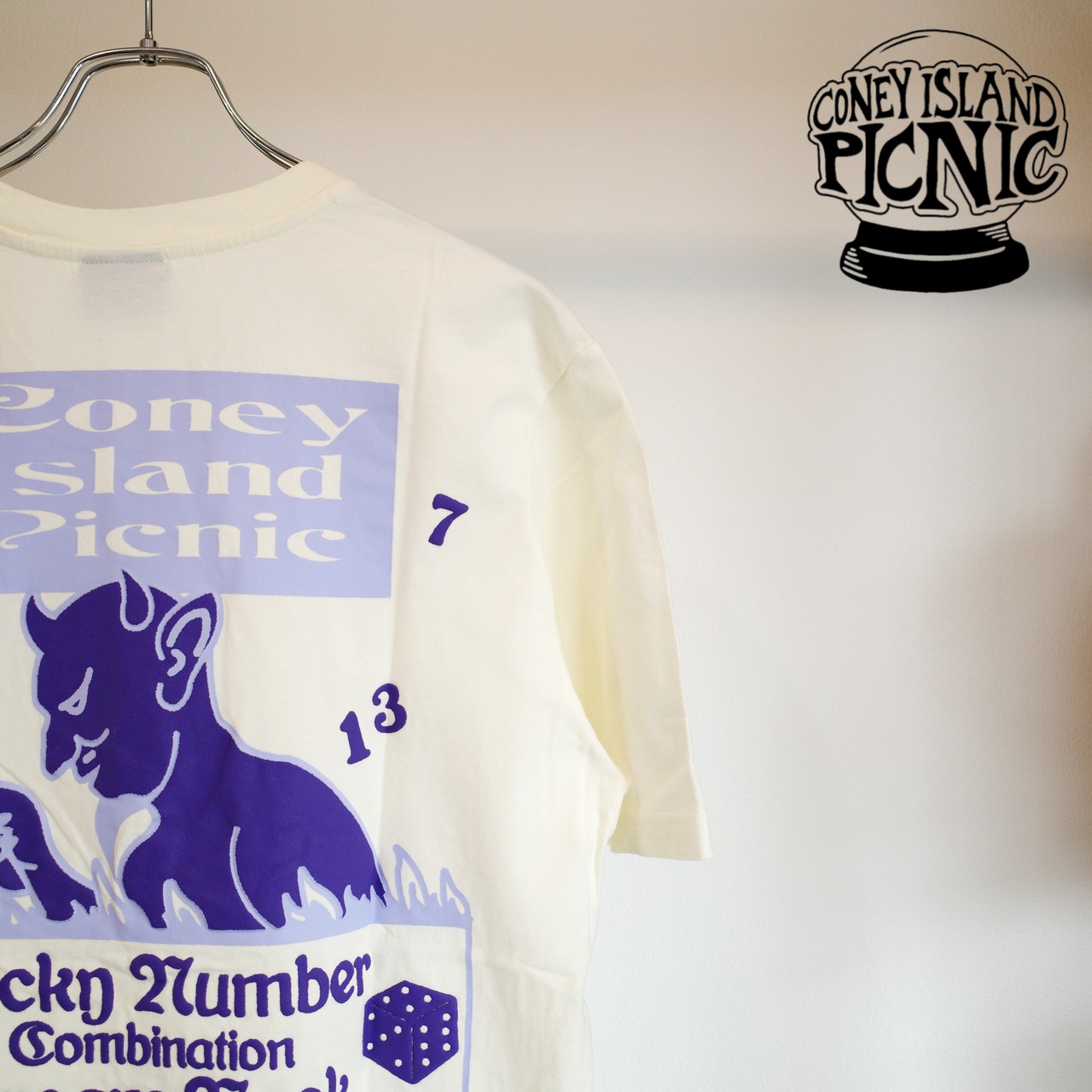 【CONEY ISLAND PICNIC】LUCKY NUMBER SS TEE
