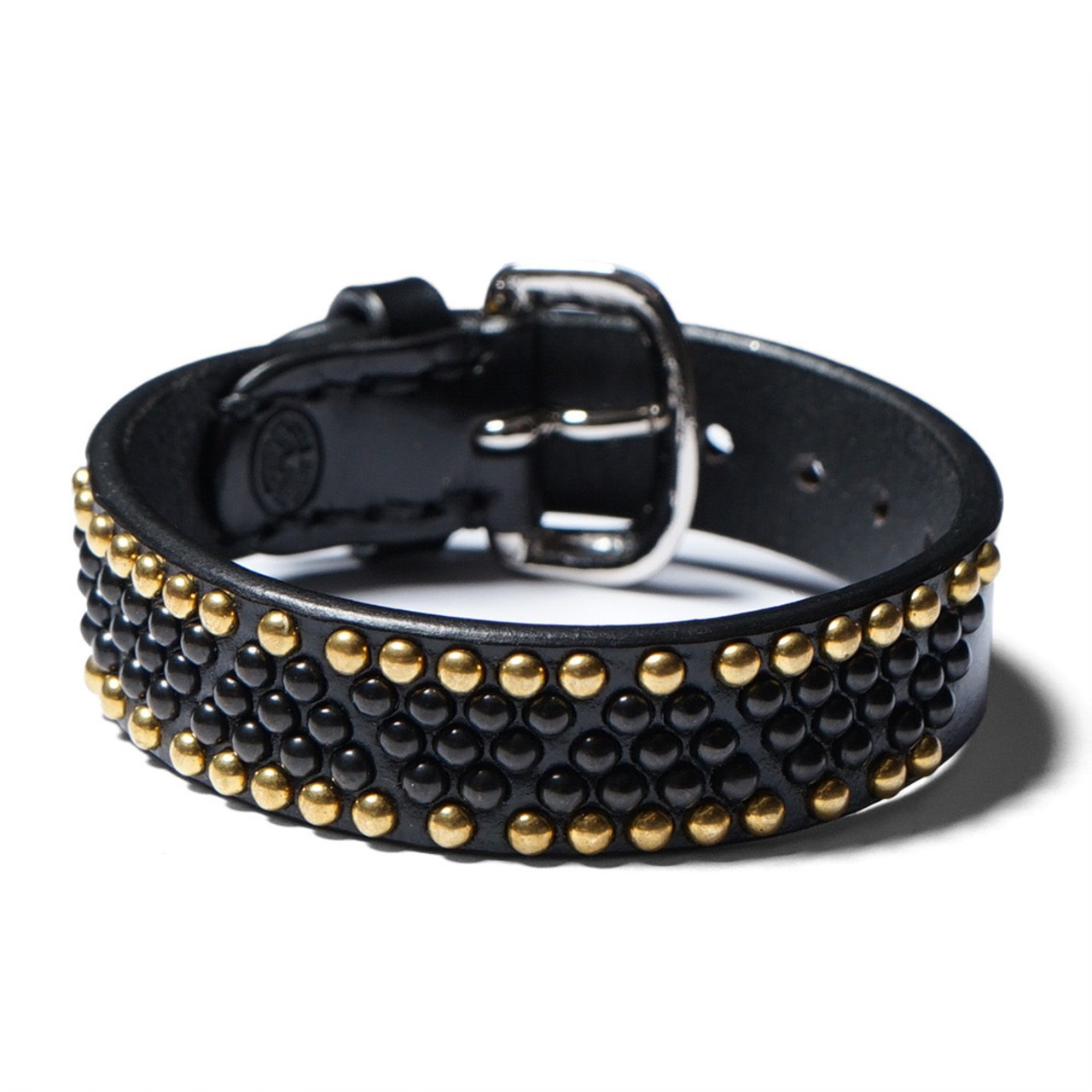 DELTA BEEHIVE STUDS BRACELET <BLACKx BLACK>