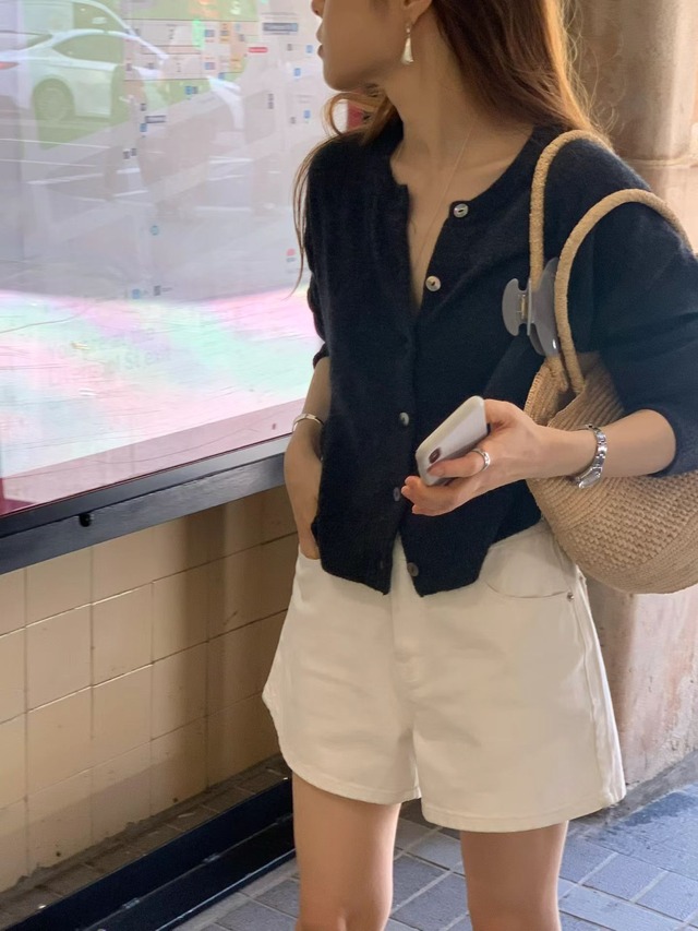 (OUNCE) muse round cardigan /2color