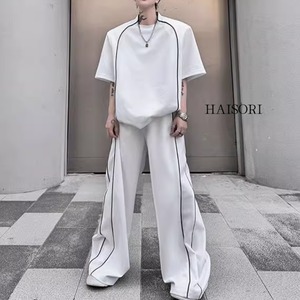 Line accent casual loose set