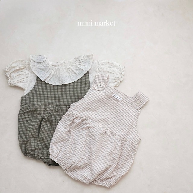 【即納】mimi market/Ola Checksuit