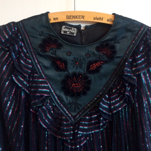 70s embroidery dress