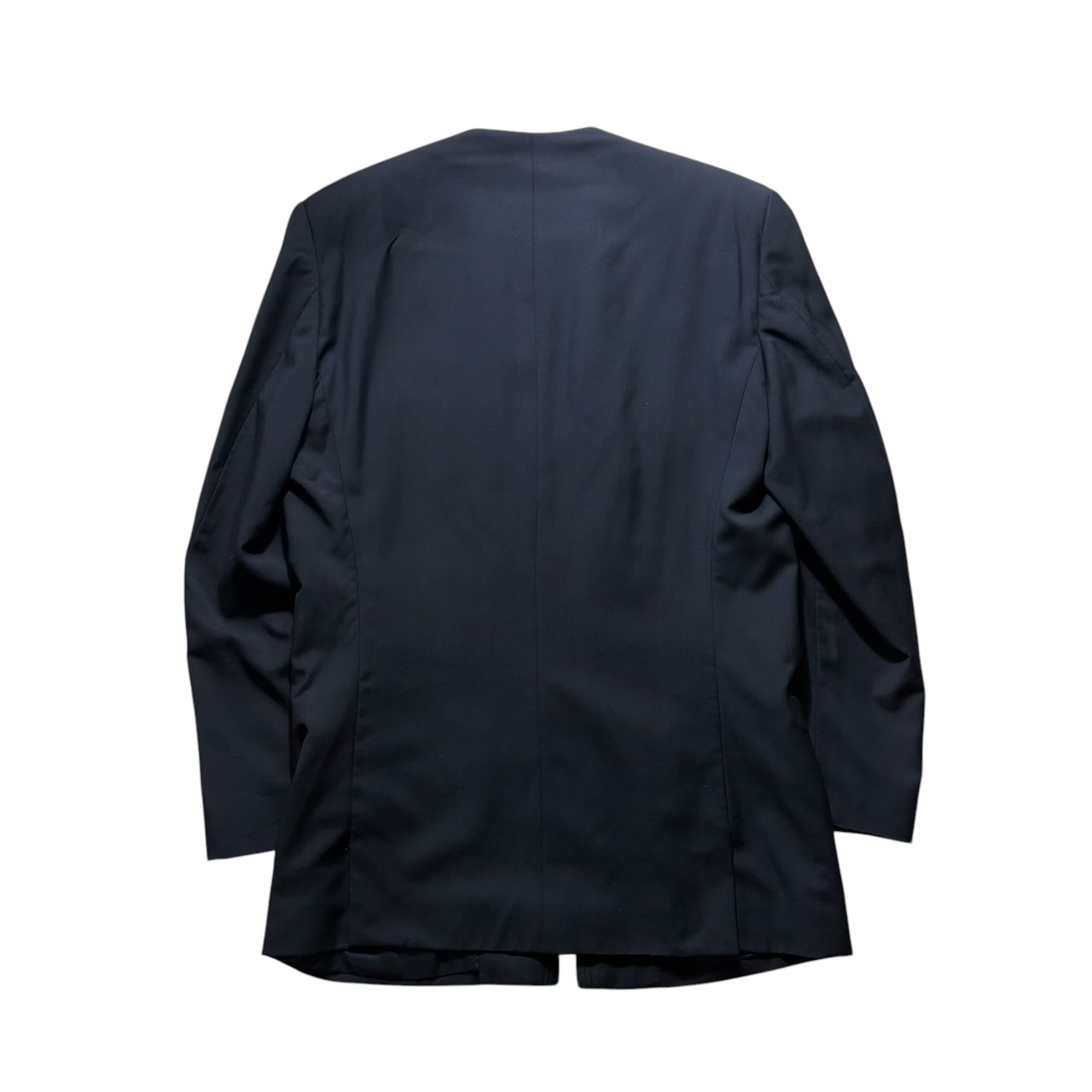 vintage 1990’s GIANNI VERSACE no collar tailored jacket