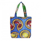 アフリカ布 キテンゲ リバーシブル A4トートバッグ