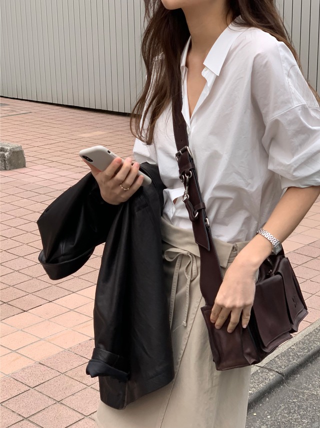 (予約) ounce / Apron wrap skirt 2color