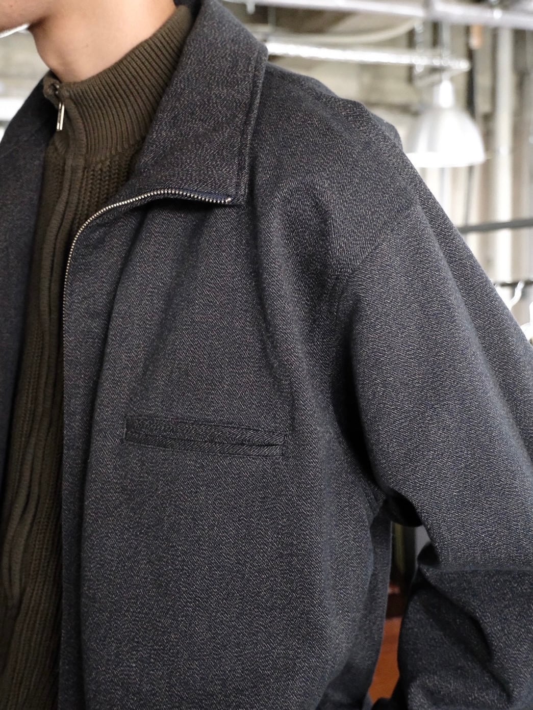 ENCOMING】 FRONT ZIP BLOUSON | THE OUR