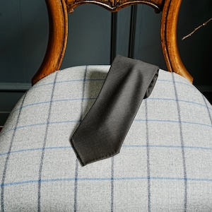 Wool Tie wool 100% Brown solid : Drapers super 120's