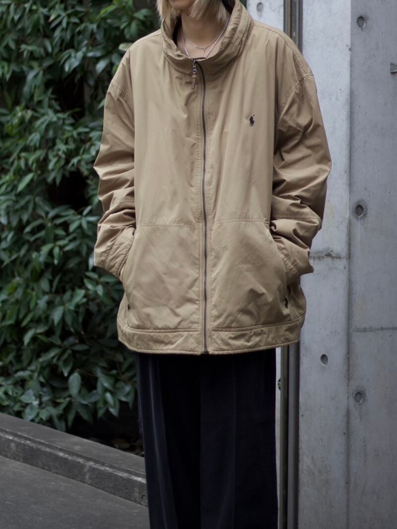 1990s Polo by Ralph Lauren oversize high neck blouson【FF-10902】 | cv