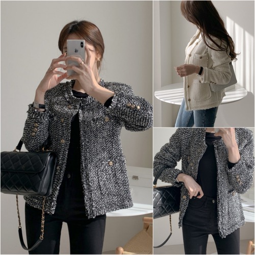 レディース ツイードジャケット ジャケット 秋 ノーカラージャケット レディース ジャケット レディース 秋 ノーカラージャケット レディース フォーマル 50代 ノーカラージャケット レディース