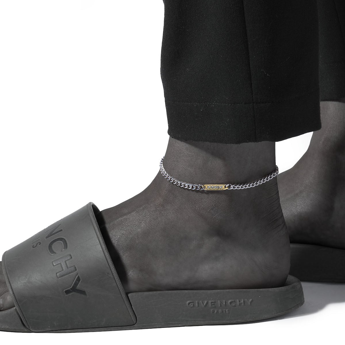 316L zirconia anklet #B24 | loseford 316L zirconia anklet #B24 | loseford
