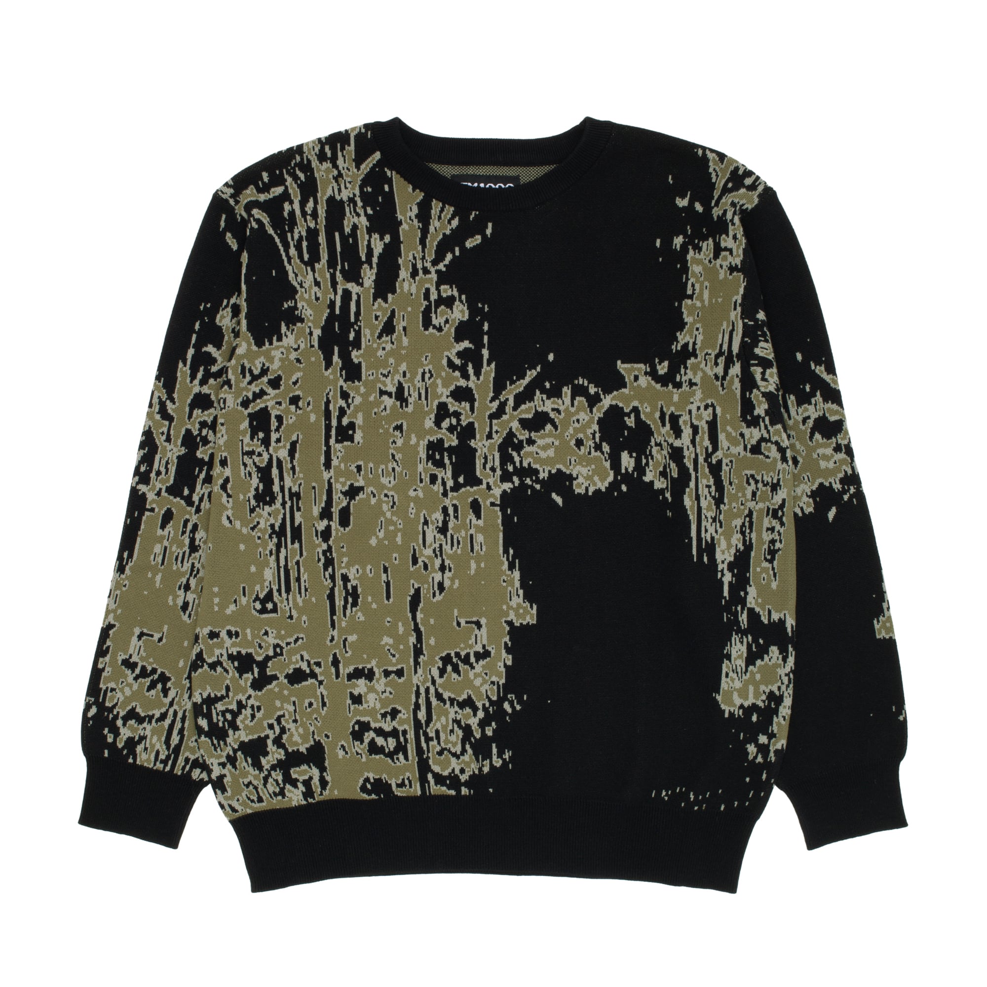 GX1000 / JACQUARD KNIT SWEATER / BLACK