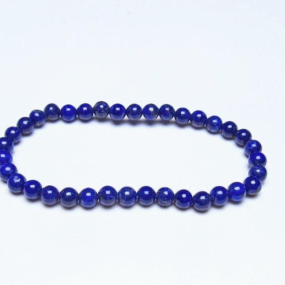 ラピスラズリ ブレスレット 5mm 一点物 メール便可 [M便 1/10] 111-48402