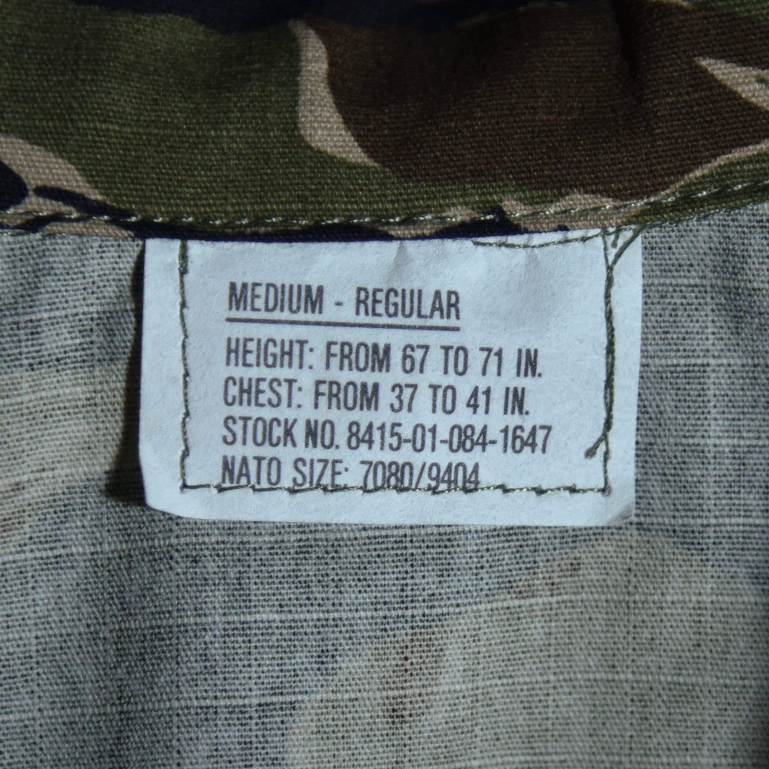 DEAD STOCK】MCGUIRE ARMY NAVY Tiger Camouflage Jungle Fatigue