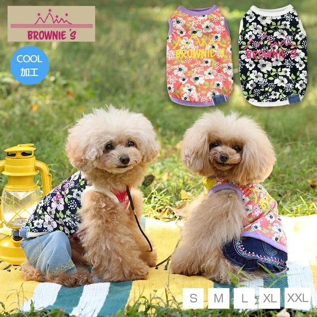 BROWNIE'S(ブラウニーズ)　ボタニカルメッシュタンク S/M/L/XL/XXL